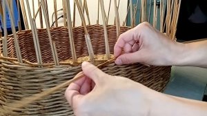 Плетеная люлька  коляска из газетной лозы  Часть 3. Как я плела люльку.