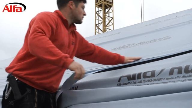 Dachaufbau außen mit Alfa Unterspannbahn смотреть онлайн