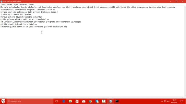 CMD Üzerinden Dos-Ddos Saldırısı смотреть онлайн
