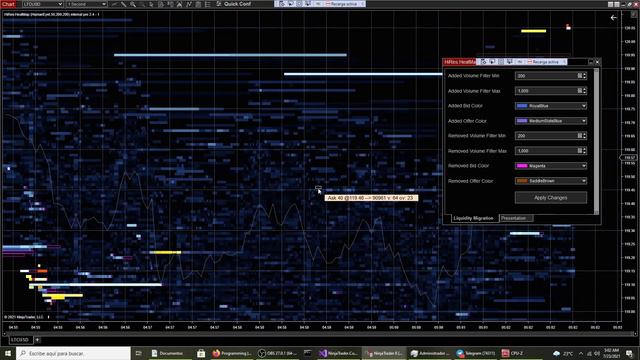 Nueva Herramienta. El HeatMap de alta resolución para analizar estrategias del Level II. смотреть онлайн