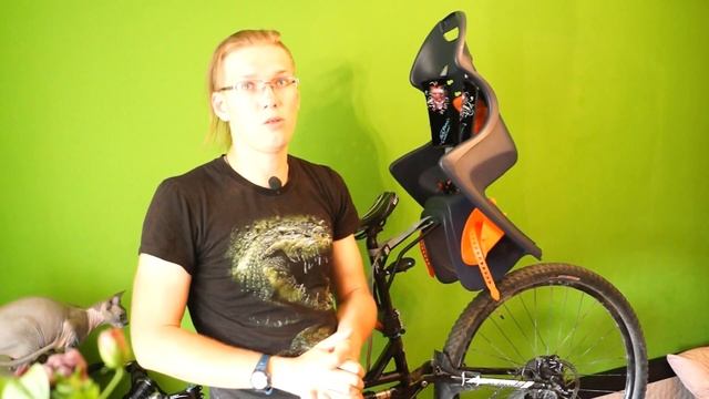 Детское велокресло Polisport. Установка сзади. Детали
