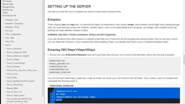 CREAR SERVIDOR WOW 3.3.5a - TRINITY CORE 64 BITS смотреть онлайн