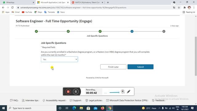 How to Apply in Microsoft Step By step fill form And Jman digital pvt Ltd. смотреть онлайн