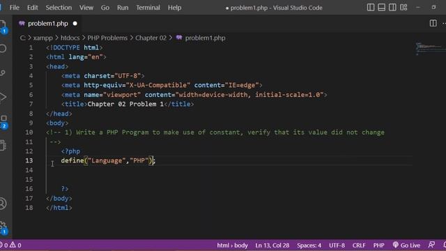 Amazing | Learn PHP with 60+ Exercises for Web Development Chapter 01/10 Lec 05 смотреть онлайн