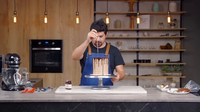 NUTELLA CAKE | Drip Cake | 5 Decoraciones Fáciles