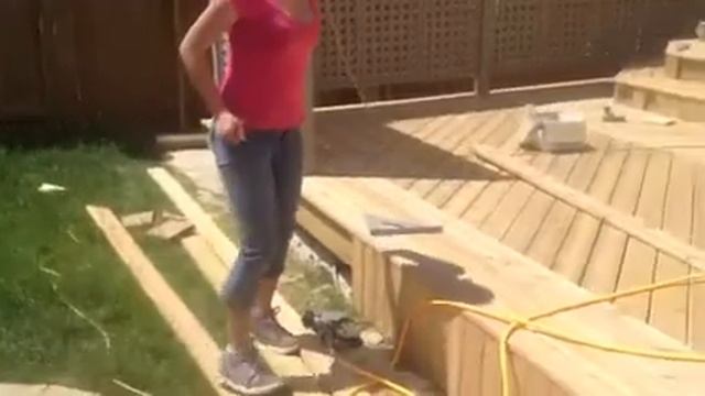 строим дек веранду