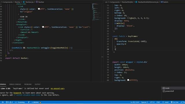 Mobile Navbar Toggle (ReactJS, Styled-Components) смотреть онлайн