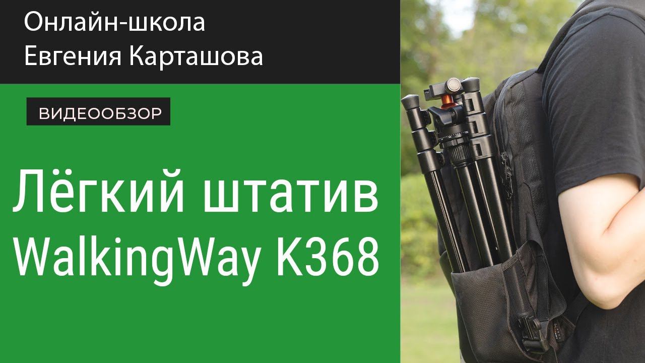 Легкий штатив WalkingWay K368 смотреть онлайн