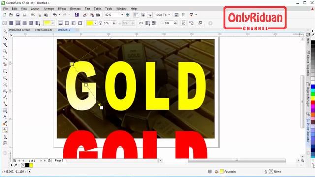 Cara Membuat Efek GOLD dengan CorelDraw - Tutorial CorelDraw смотреть онлайн