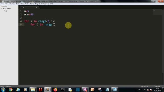 Python Pattern for Beginners Video 7 : Alphabet Pattern 2 смотреть онлайн