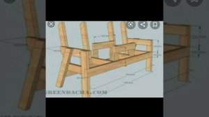 Чертежи и размеры скамейки со столом! Все что смог найти