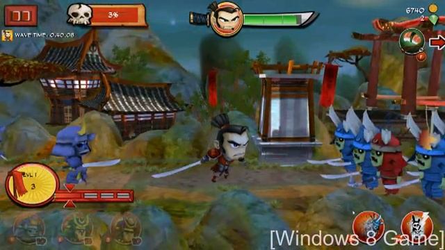 Обзор игры samurai vs zombies [Windows 8 Game] смотреть онлайн