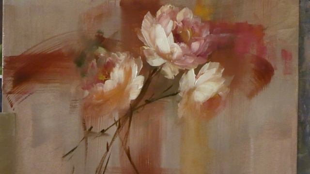 Creating And Practicing Rose Compositions With Acrylics