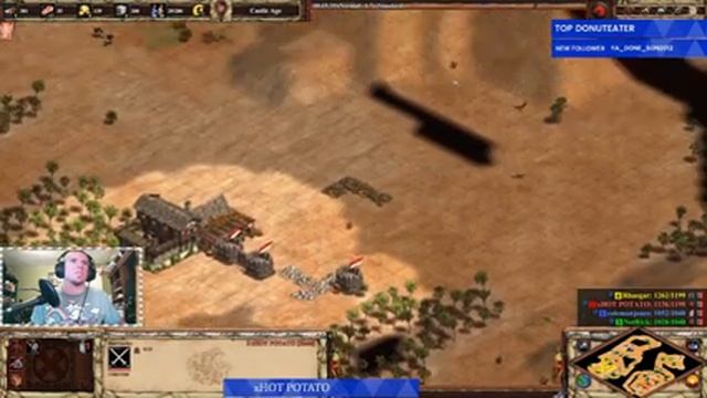 Age of empires 2: DE; 2v2 Ranked FC game play as Huns смотреть онлайн