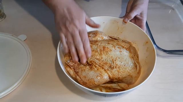 Курица запечённая в духовке смотреть онлайн