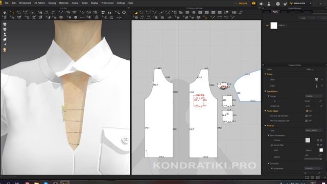 5. Молния и воротник в Marvelous Designer | Курс дизайна в MD смотреть онлайн