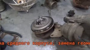 Замена картриджа турбокомпрессора на Hyundai.