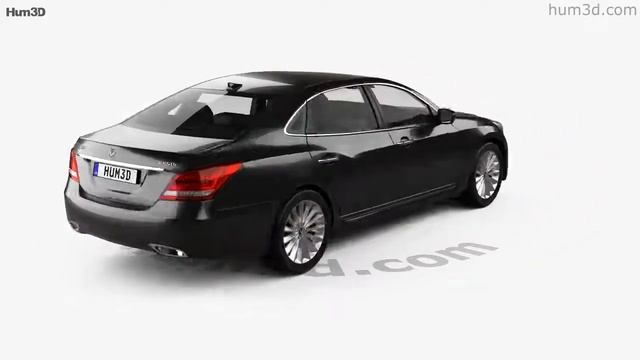 Hyundai Equus sedan 2014 3D model by Hum3D.com смотреть онлайн