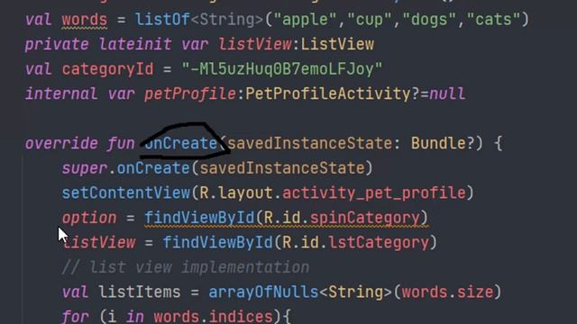 on create method in Kotlin android studio смотреть онлайн