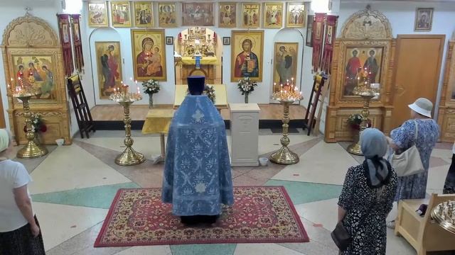 Богослужение в Храме святых целителей Косьмы и Дамиана г. Екатеринбург 08.07.2022г. смотреть онлайн