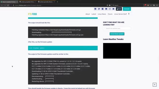 Linux updating your firmware and drivers смотреть онлайн