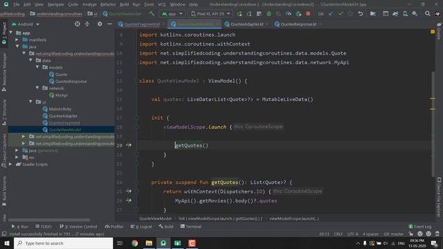#4 Kotlin Coroutines Tutorial for Android - ViewModelScope смотреть онлайн