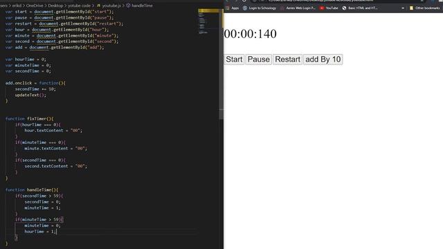 Countdown Timer with Javascript смотреть онлайн