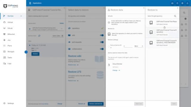 Restore Data From Backup - GitProtect.io Tutorial - Git Repository Backup смотреть онлайн