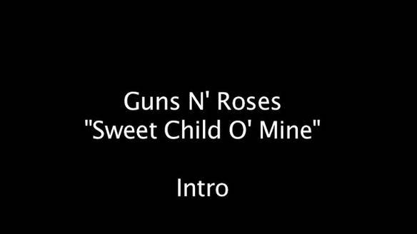 Как играть на гитаре Sweet Child O' Mine ч.1 Intro смотреть онлайн