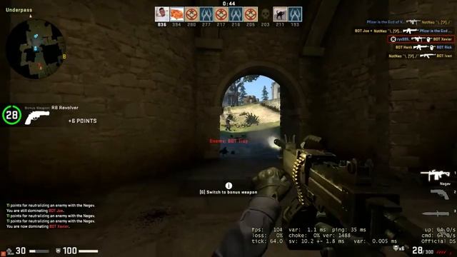 Counter-Strike Global Offensive 16 GPU Buffer 720p60 3400G w/ NimeZ 22.6.1 смотреть онлайн