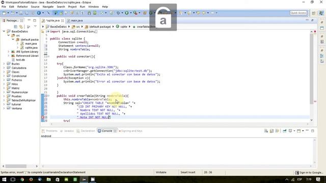 17 Java. Base de datos, crea tabla смотреть онлайн