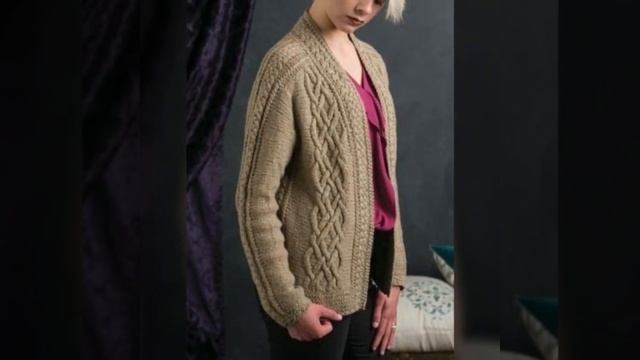 Very Beautiful Hand Knitted Women's Sweaters Designs/Blousy Cardigan Patterns смотреть онлайн