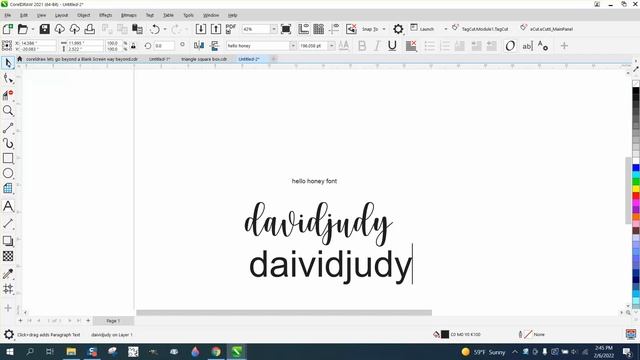 Corel Draw Tips & Tricks Hello Honey Font and how to use Part 4 смотреть онлайн