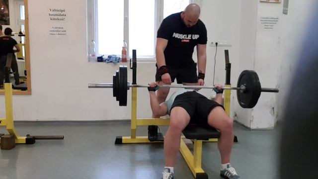 BP, week 38: 130 kg (286 lbs) for 1 rep hard fail, BW 86.8 kg / 191.3 lbs, Bench Press Progress смотреть онлайн