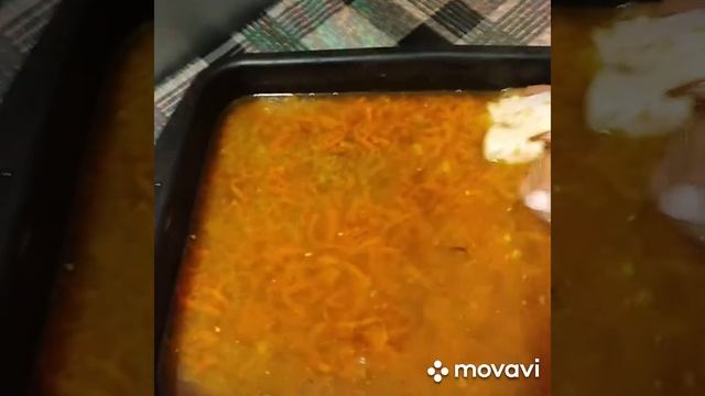 Курица в духовке с гречкой смотреть онлайн