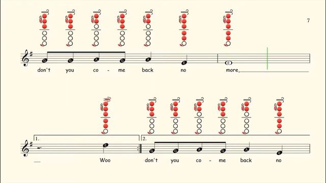 How to play Hit the Road Jack on Flute | Sheet Music with Tab смотреть онлайн
