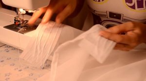 Пришиваем шторную ленту на тюль