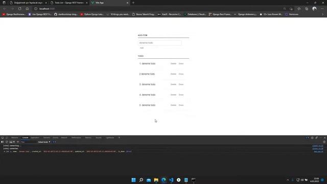 #2 Frontend - Django (DRF) - Vue.js 3 (script setup) TODO APP смотреть онлайн