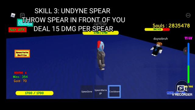 ROBLOX : UNDERTALE JUDGEMENT MULTIVERSE ( UNDYNE SHOWCASE) смотреть онлайн