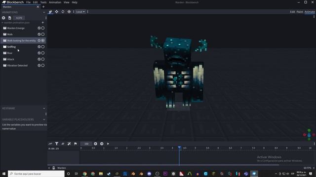 Minecraft New Warden Animation смотреть онлайн