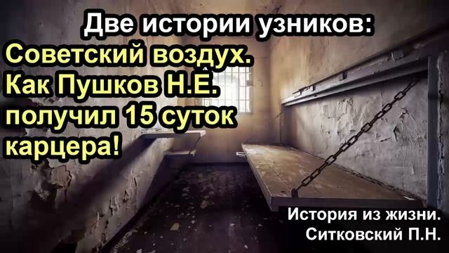 15 суток Карцера. Советский воздух. Истории узников. Ситковский П.Н. Гонение смотреть онлайн