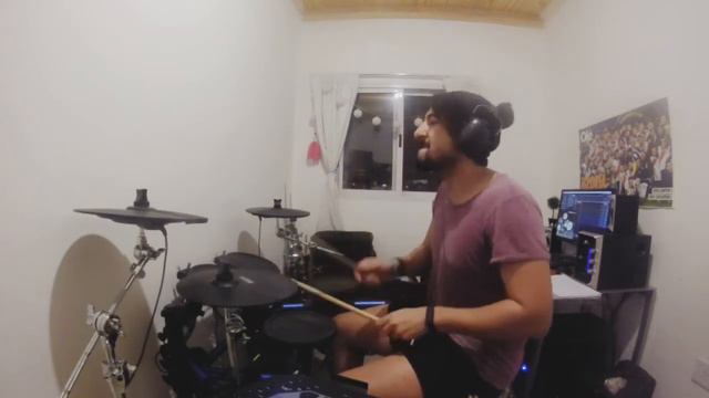 Runaway Baby Drum cover Nico Varallo смотреть онлайн