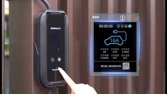 Переносная зарядная станция с разъёмом GBT для зарядки Китайских электромобилей смотреть онлайн