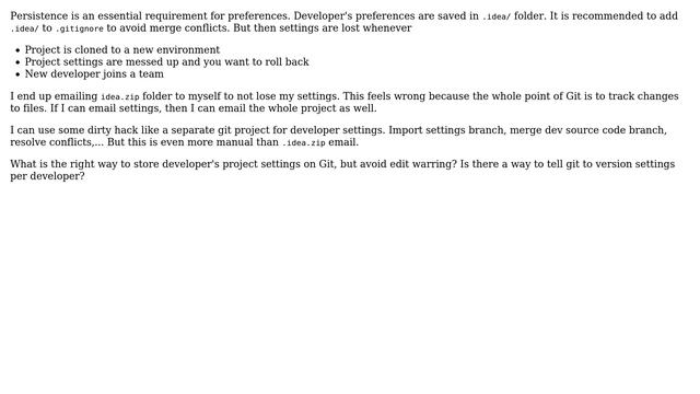 Software Engineering: Save settings per developer in Git смотреть онлайн