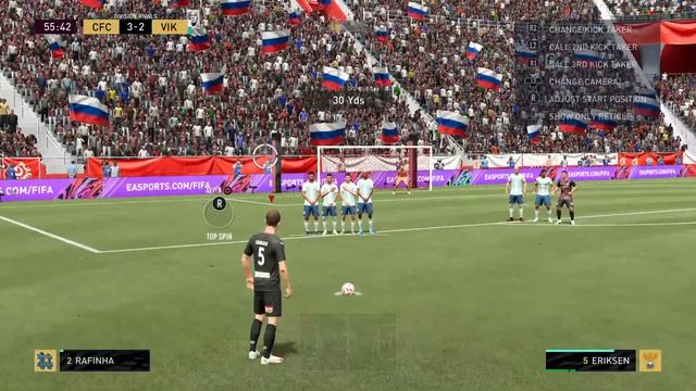 FIFA 21 Eriksen free kick goal! ? смотреть онлайн