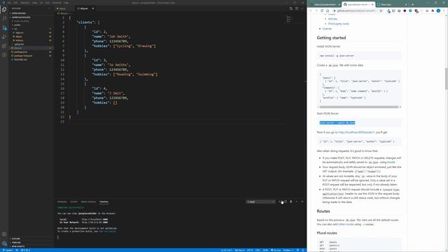 JSON Placeholder and JSON Server (Mock API) смотреть онлайн
