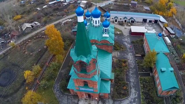 №4. Храм Покрова Пресвятой Богородицы. Каменск-Уральский съемка с квадрокоптера Upair One. смотреть онлайн