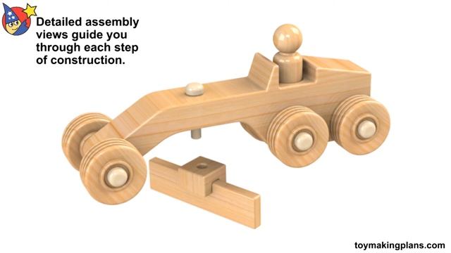 Wood Toy Plan - Road Grader and Bobcat смотреть онлайн