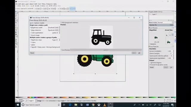 Converting a clip art image into an SVG file using Inkscape смотреть онлайн
