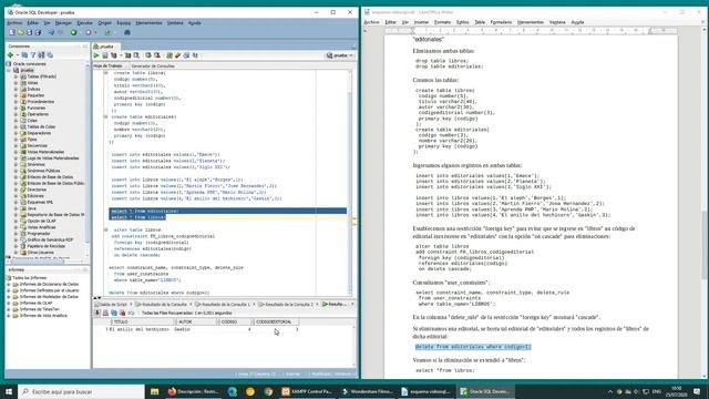 Curso de Oracle: Restricciones foreign key (acciones) смотреть онлайн